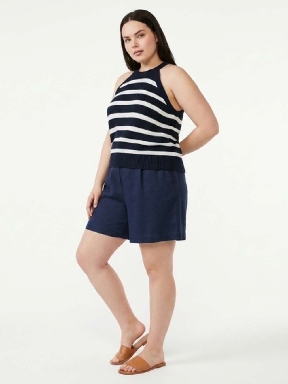 Old Navy High Neck Racerback Knit Tank Top Sz XXL